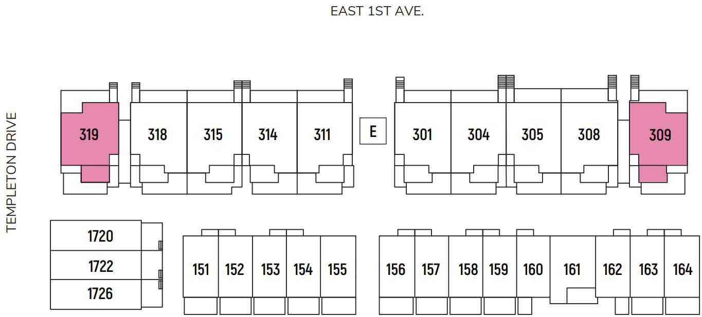 Unit location within the building